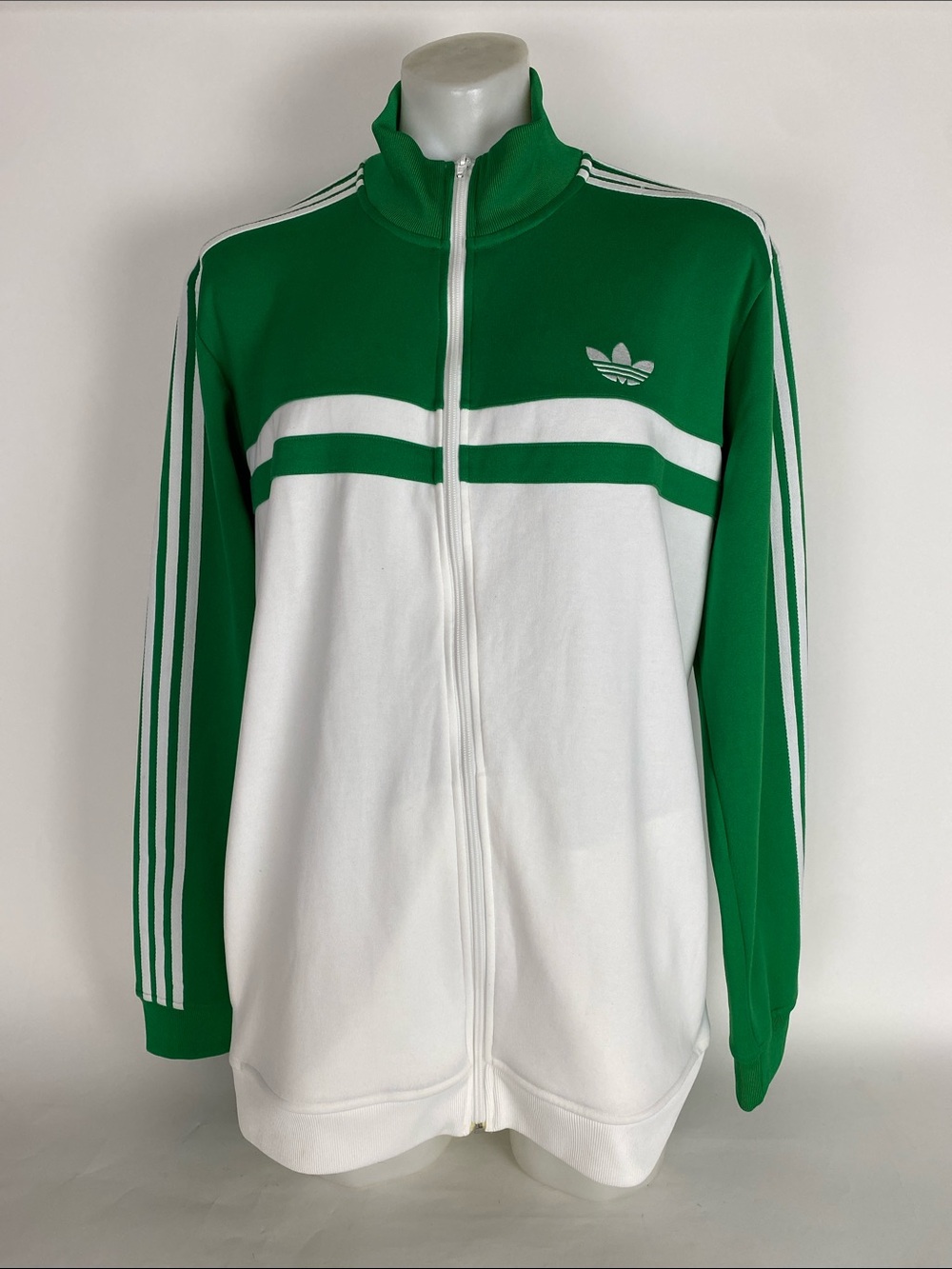 Adidas Track Jacket Men’s Size 2XL Green White